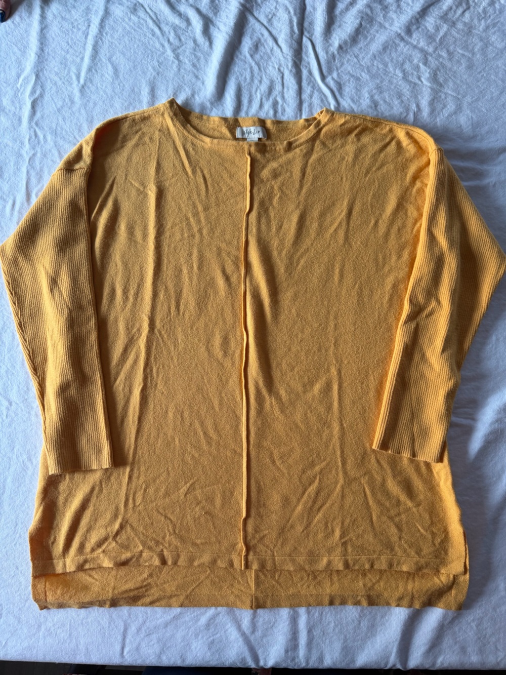 Style & Co. Women's Scoop Neck Sweater - Yellow